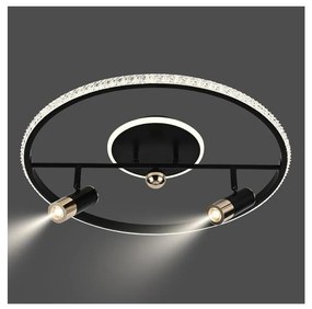 Plafoniera LED dimmerabile LED/60W/230V 3000-6500K nero + telecomando