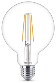 Philips - Lampadina LED 7W (806lm) Filament Globe Ø93 E27