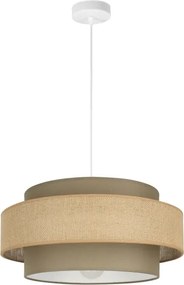 Brilagi - Lampada a sospensione con cavo RESNA 1xE27/60W/230V Ø 40 cm marrone/beige