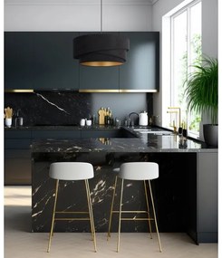 Duolla - Lampadario a sospensione con filo KOBO 1xE27/15W/230V diametro 45 cm nero/oro