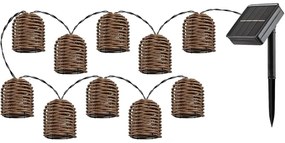 Rabalux 77047 - Catena solare LED RUPIT 10xLED/0,6W/1,2V IP44