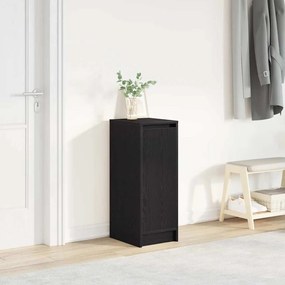 Scarpiera Rovere Nero 29,5x34x76 Cm İn Legno Multistrato /