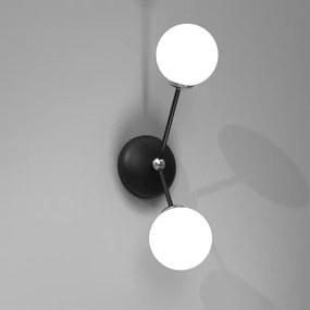 Applique JOY 2xE14/40W/230V nero/cromo lucido