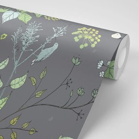 Carta da parati – Fiori di campo di notte