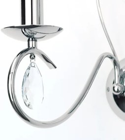 Orion WA 2-1093/2- Applique di cristallo ALESSIA 2xE14/40W/230V cromo lucido