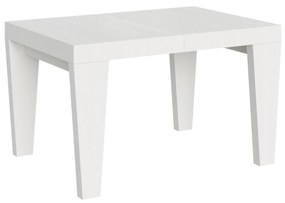 Tavolo allungabile Spimbo in diverse dimensioni e finiture, Bianco Frassino / 90x130/390 cm