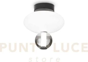 Lumiere lampada da soffitto led 3000k 18w 2250 lm in metallo e vetro