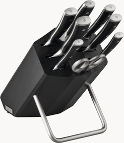 Set coltelli con ceppo e 1 paio di forbici in legno di frassino Classic Icon 8 pz