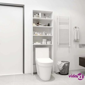 vidaXL Mobile per Lavatrice Bianco 64x24x190 cm