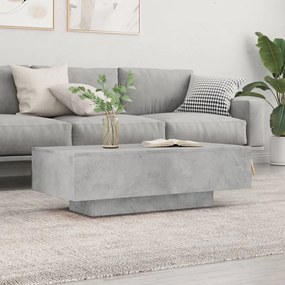 Tavolino Salotto Grigio Cemento 100x49,5x31cm Legno Multistrato /