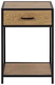 Comodino SARON quercia/nero