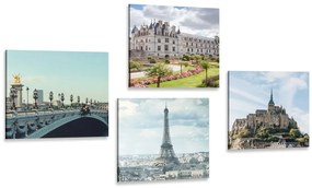 Set di quadri – Francia affascinante