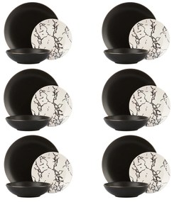 Set piatti Eclissi in stoneware, 18 pezzi