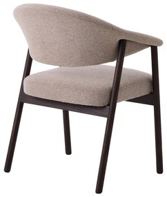 Set di sedie da pranzo beige in rovere massiccio con braccioli 2 pz Elk – Unique Furniture