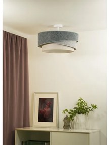 Duolla-Lampadario a plafone KOBO ECO REC. 1xE27/15W/230V d.45 cm verde/grigio/color crema