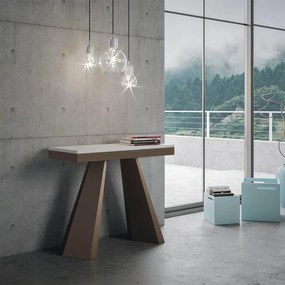 Consolle 90x40 cm allungabile a 300 cm DIAMANTE EVOLUTION Bianco Frassino telaio Orso