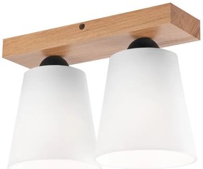 Lampadario a plafone LULA 2xE27/60W/230V quercia