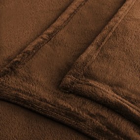 Coperta in microfibra marrone, 150 x 200 cm Mic - DecoKing
