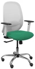 Sedia da Ufficio PC 354CRRP Bianco Verde Verde Smeraldo