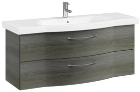 Mobile da bagno sospeso sotto lavabo L 115 x H 49 x P 48.1 cm grigio grafite, 2 cassetti PELIPAL Solitaire