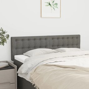 Testiere 2 Pz Grigio Scuro 72x5x78/88 Cm İn Tessuto /