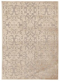 Tappeto Florentine Baroque mosaico in viscosa crema, L 230 x L 160 cm