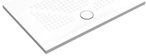 Piatto doccia in ceramica PUNTO bianco L 120 x L 80 x H 3.5 cm opaco