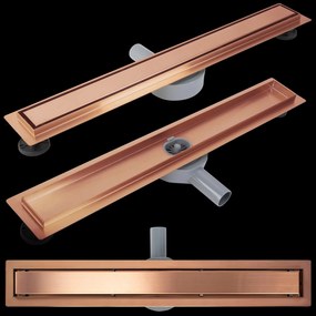 Scarico lineare REA Neox pro Brush Copper 70