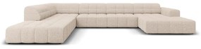 Divano angolare beige (angolo sinistro/"U") Chicago - Cosmopolitan Design