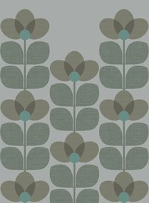 Isidore Leroy Carta da parati panoramica Flower - Sauge Panel B