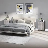 Comodini 2 pz Grigio Sonoma 40x35x70 cm in Legno Multistrato 819657