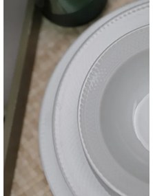 Set da tavola 18 pezzi in porcellana bianca