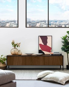 Kave Home - Tappeto Neida in lana marrone 160 x 230 cm
