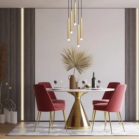 Rabalux 72361 - Lampadario a sospensione con filo RAMIRA 5xG9/5W/230V oro