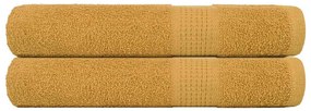 Asciugamani 2 Pz Oro 100x200 Cm 360 G/m² 100% Cotone /