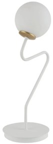 Lampada da tavolo ZIGZAG 1xG9/12W/230V bianco