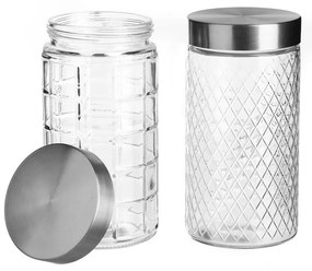 Vasetti in vetro per alimenti in set da 2 - Casa Selección