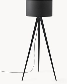 Lampada treppiede da terra in legno massiccio Jake