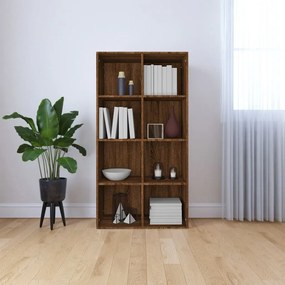 Libreria/credenza Rovere Marrone 66x30x130 Cm Legno Multistrato /