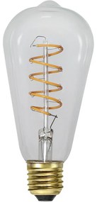 Lampadina LED calda a filamento dimmerabile E27, 4 W Spiral Filament - Star Trading
