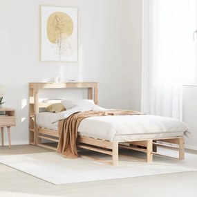 Giroletto Senza Materasso 100x200 Cm İn Legno Massello Di Pino /