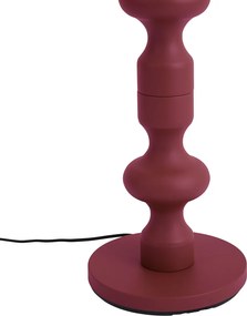 Lampada da terra retrò color prugna con paralume in tessuto 160 cm - Captain