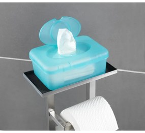 WENKO 23364100 - Scopino WC DEBAR 21x70,5 cm acciaio inox/satinato/bianco