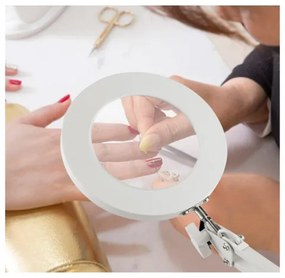 Extol - Lampada da tavolo LED dimmerabile con una lente d'ingrandimento LED/8W/5V 2900/4500/7500K bianco