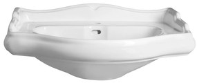Lavabo bianco in ceramica 69x52 cm Retro – Sapho