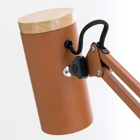 Orion - Lampada da tavolo con morsetto GILI 1xE27/40W/230V color mattone