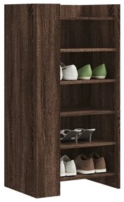 Scarpiera Rovere Marrone 52x37,5x100 Cm İn Legno Multistrato /