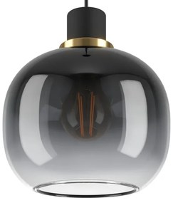 Eglo 99617 - Lampadario a sospensione con filo OILELLA 3xE27/40W/230V grigio