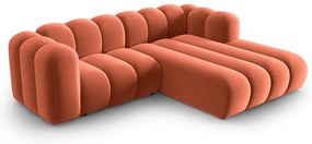 Divano angolare color salmone ad angolo destro Lupine - Micadoni Home