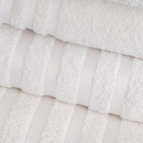 Asciugamano tipo terry bianco in cotone 70x140 cm Simple – Casa Selección